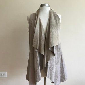 CATHERINE MALANDRINO leather vest NEW